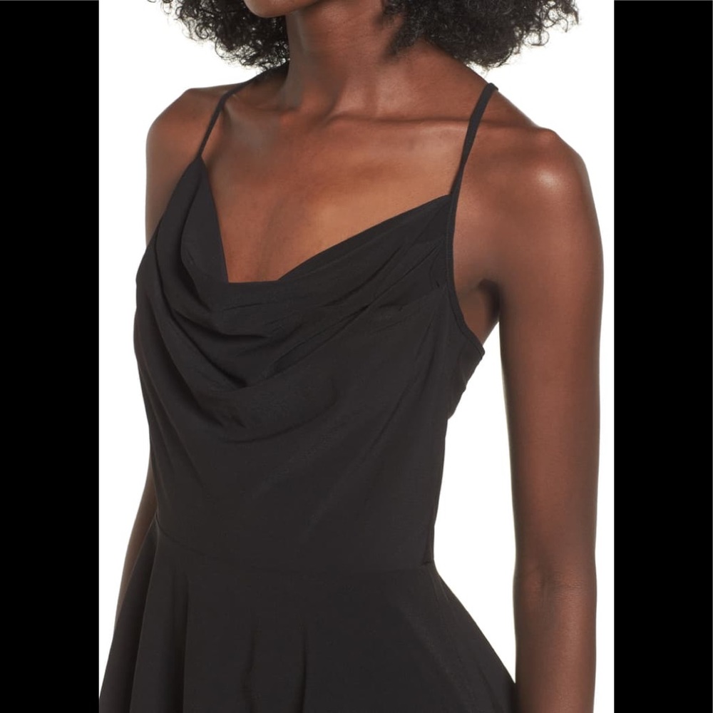 Leith cowl neck peplum top